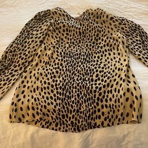 J crew leopard blouse